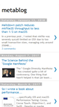 Mobile Screenshot of blog.metaobject.com